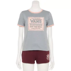 Juniors' Vans "Off The Wall" Logo Graphic Tee