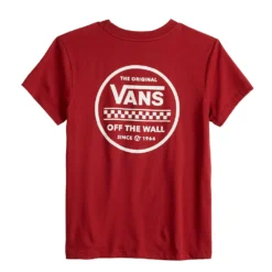 Juniors' Vans "Off The Wall" Logo Back Graphic Tee -Vans Shop 5549307 ALT5