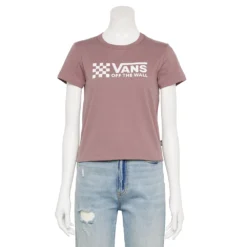 Juniors' Vans Check Logo Graphic Tee