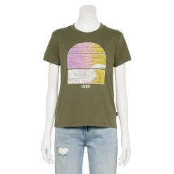 Juniors' Vans On The Road Sunset Graphic Tee